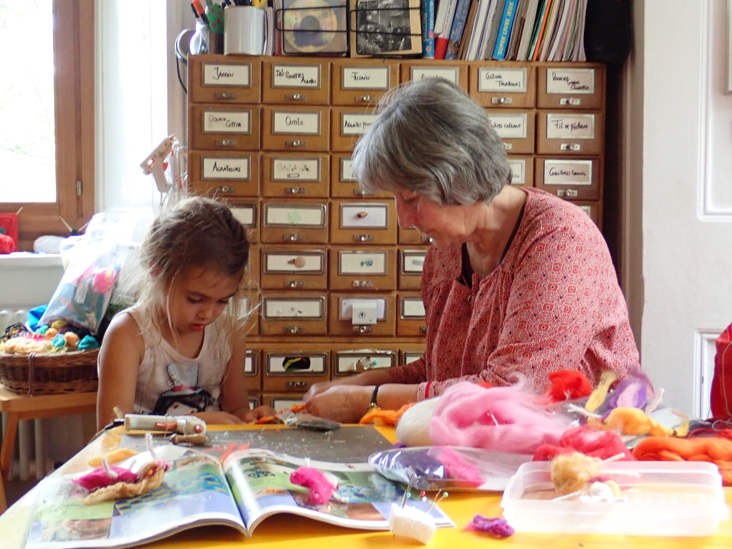 Moment d'apprentissage chez pierrette Chez pierrette